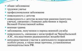 Список заболеваний при которых дают инвалидность