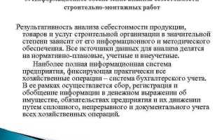 Себестоимость строительно монтажных работ определяется как сумма