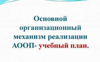 Документом который на сегодняшний день определяет реализацию аоп является