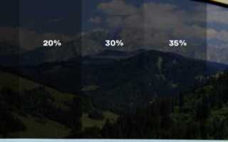 Какой процент тонировки разрешен на передних стеклах