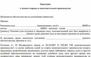 Заявление о процессуальном правопреемстве что это