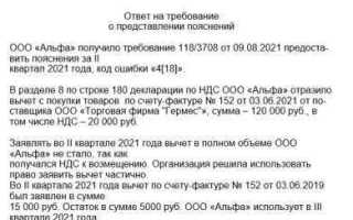 Код возможной ошибки 6 в декларации по ндс что это