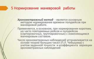 Что должен предусматривать план маневровой работы