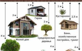 Сколько метров должен быть туалет от забора соседа
