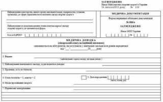 Что содержит справка 086 у