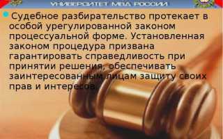 Что такое отложение судебного разбирательства