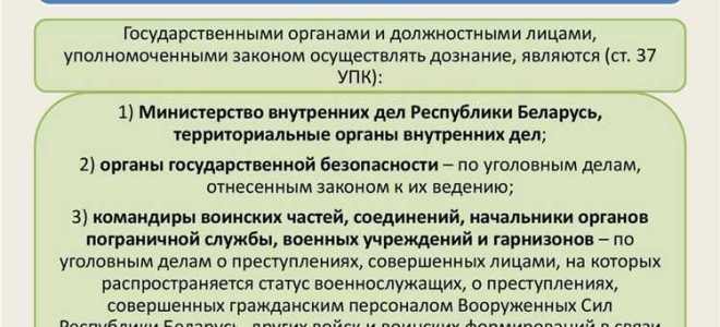 Кто относится к органам дознания