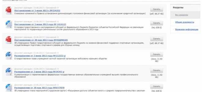 Как оформить перечень документов образец