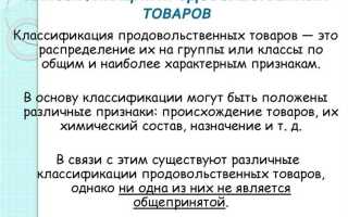 Что относится к продовольственным товарам