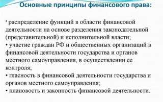 Что является предметом финансового права