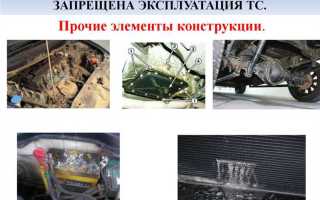 Неисправности с которыми не допускается эксплуатация универсального контейнера