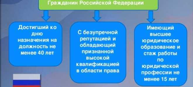 С какого возраста можно стать судьей в рф