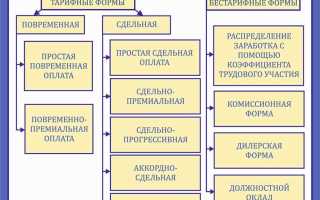 Какие формы оплаты труда разрешены трудовым кодексом рф