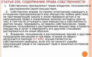 Какие права имеет собственник в отношении принадлежащего ему имущества