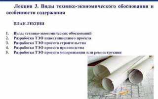 Что такое технико экономическое обоснование