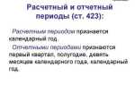 Отчетный и налоговый период в чем разница