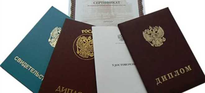 Наименование документа об образовании что писать