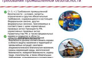 На какие виды подразделяется промышленная безопасность