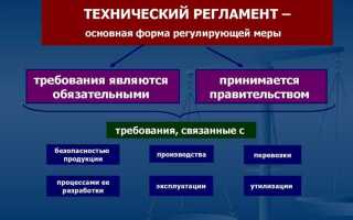 Для чего нужен технический регламент