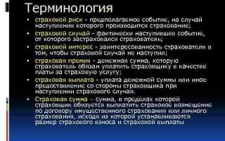 Предполагаемое событие на случай наступления которого проводится страхование