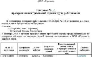 Как проверить протокол по охране труда