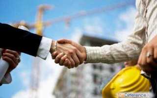 Подрядчик и исполнитель в чем разница