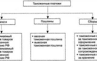 Что относится к таможенным платежам