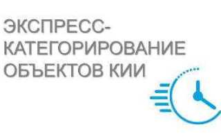 Исходя из чего проводится категорирование объекта кии
