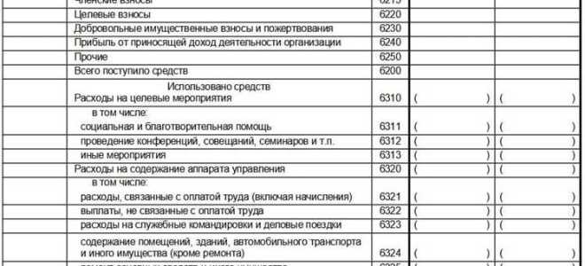 Отчет о целевом использовании средств как заполнять при усн