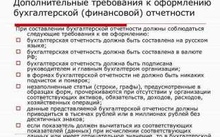 Что входит в годовую бухгалтерскую отчетность