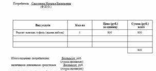 Как сделать квитанцию об оплате