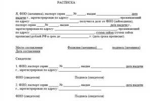 Сколько действует расписка о долге написанная от руки