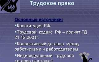 Конституция рф как источник трудового права