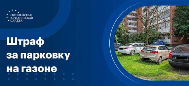 Кто штрафует за парковку на газоне