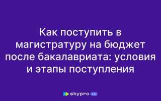Как выбрать магистратуру после бакалавриата
