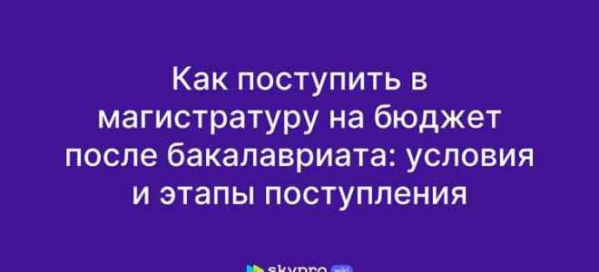 Как выбрать магистратуру после бакалавриата