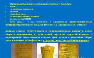 Что относится к отходам класса б