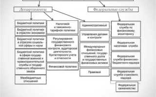 Сколько департаментов в министерстве финансов рф