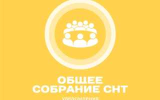 Как проводить общее собрание в снт в 2020 году