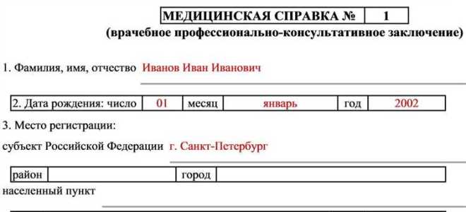 Как выглядит справка 0 86