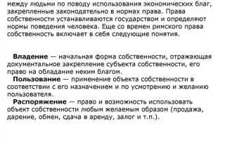 Единство экономического содержания отношений владения и распоряжения возникает когда
