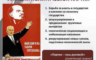 В чем заключается влияние партий и общественных объединений на государство