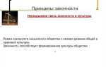 В чем заключается принцип законности