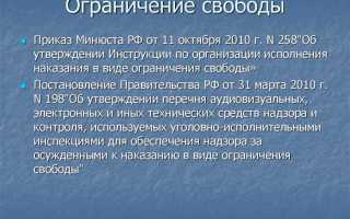Принудительное кратковременное ограничение свободы действий и передвижения правонарушителя который