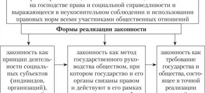 Совокупность условий посредством которых обеспечивается законность это