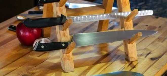 Где должны храниться разделочные доски и ножи