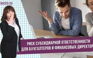 Как обезопасить главного бухгалтера от субсидиарной ответственности