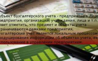 Что является предметом бухгалтерского учета