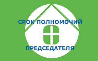 На какой срок избирается председатель снт по 217 фз