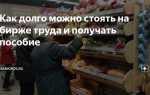 Сколько можно стоять на бирже труда